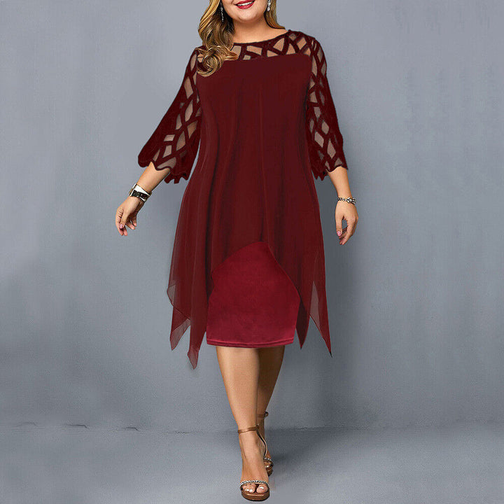 W&W Mode | Midi-Kleid In Übergröße Für Modische Looks