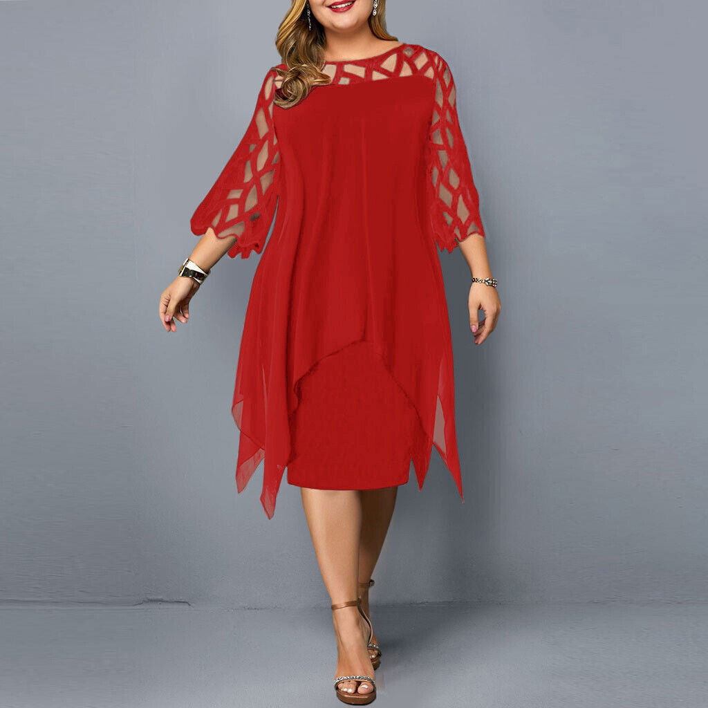 W&W Mode | Midi-Kleid In Übergröße Für Modische Looks