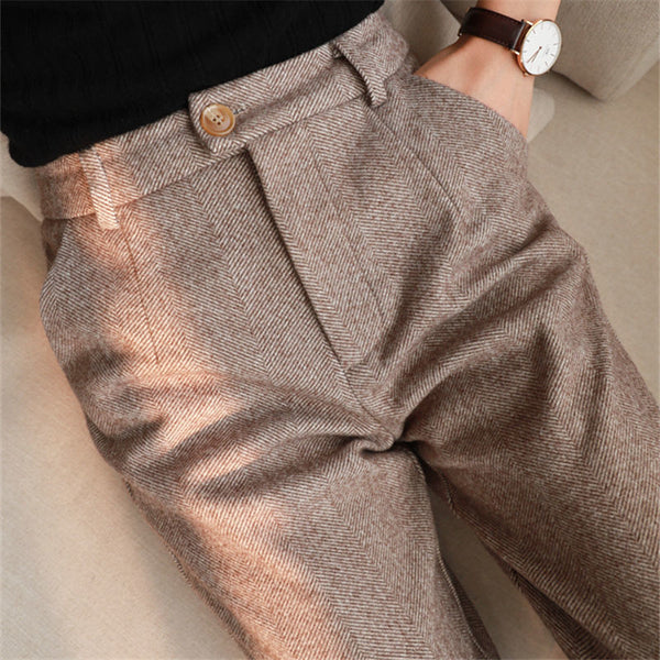 WW | Elegante Maßgeschneiderte Hose Aus Reiner Wolle