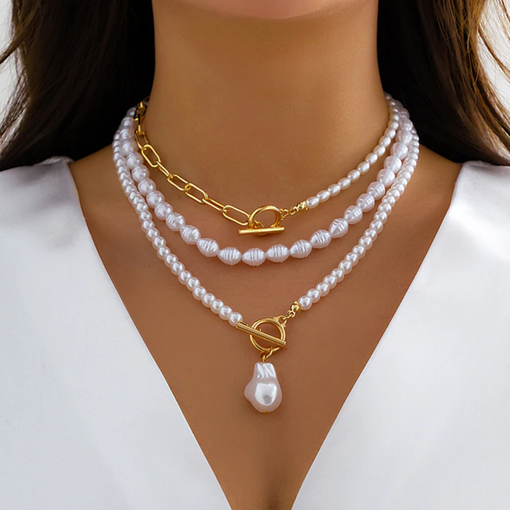 W&W Mode | Set - eleganter geschichteter Damenschmuck