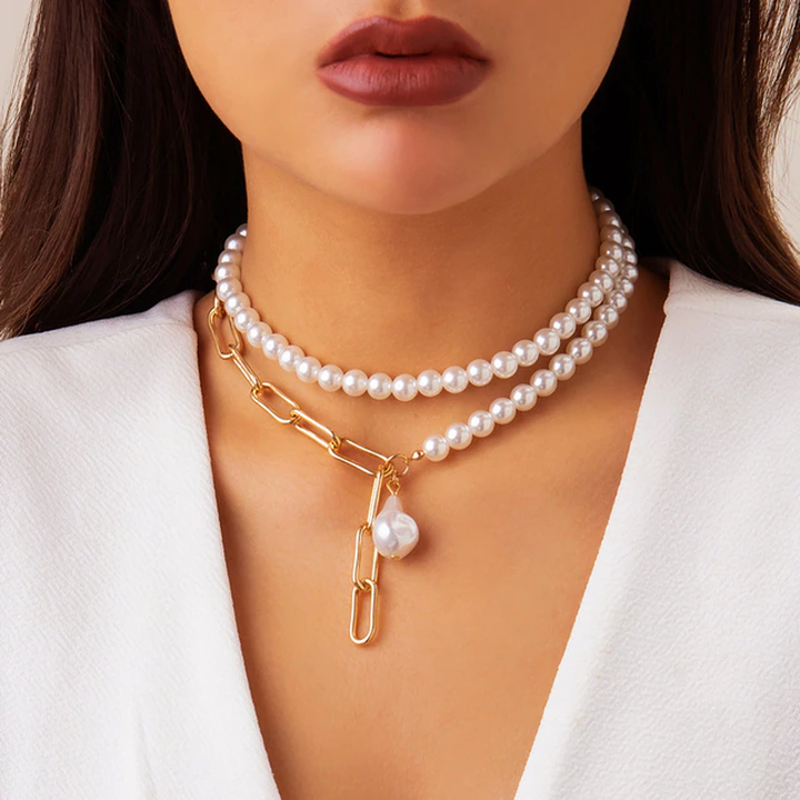 W&W Mode | Set - eleganter geschichteter Damenschmuck