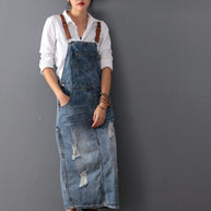 WW | Stilvolles Weinlese Denim Kleid
