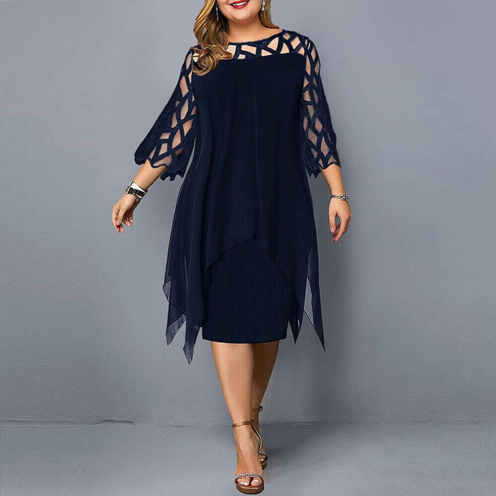 W&W Mode | Midi-Kleid In Übergröße Für Modische Looks