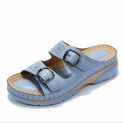 WW | Atmungsaktive Orthopädische Einstellbare Damen Ledersandalen
