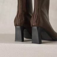 WW | Ankle Boots Damen mit quadratischer Spitze - hohe Absätze, bequem und langlebig