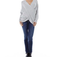 W&W Gekreuzter Pullover