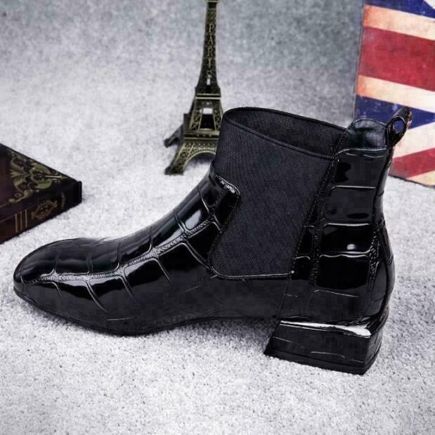 Damen Lederstiefel mit rutschfester Gummisohle