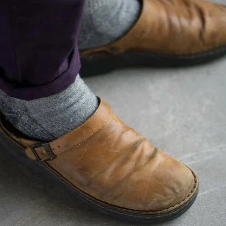 WW | Orthopädische Lederpantoffeln