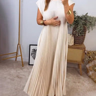 WW | Smarte Plissee Baumwollkleid