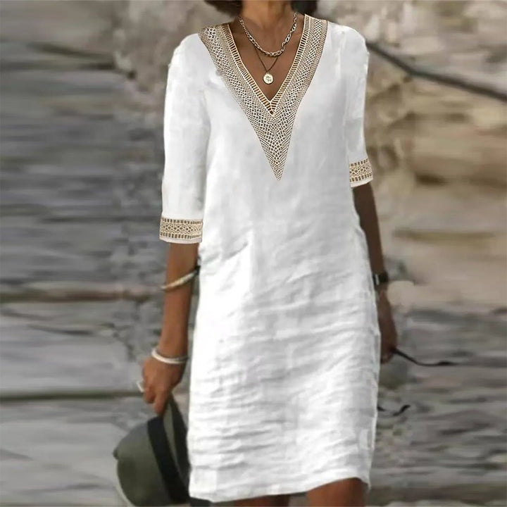 W&W Mode | Elegante Leinen Sommerkleid
