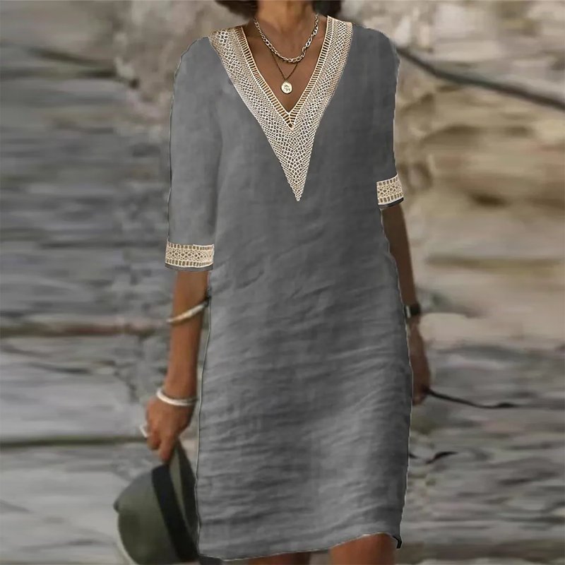 W&W Mode | Elegante Leinen Sommerkleid