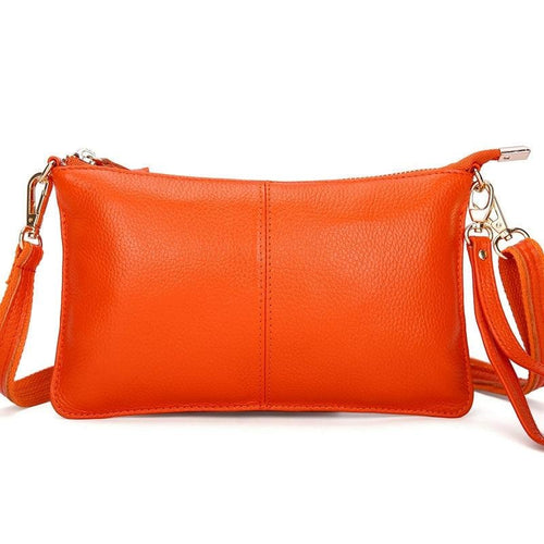 WW | Vintage Lederhandtasche Orange