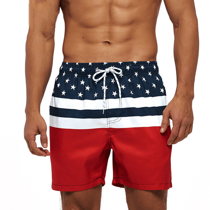 W&W Mode | Herren Badehose Grafischer Druck