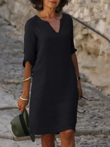 W&W Mode | Stilvolles Kleid Mit Elegantem V-ausschnitt