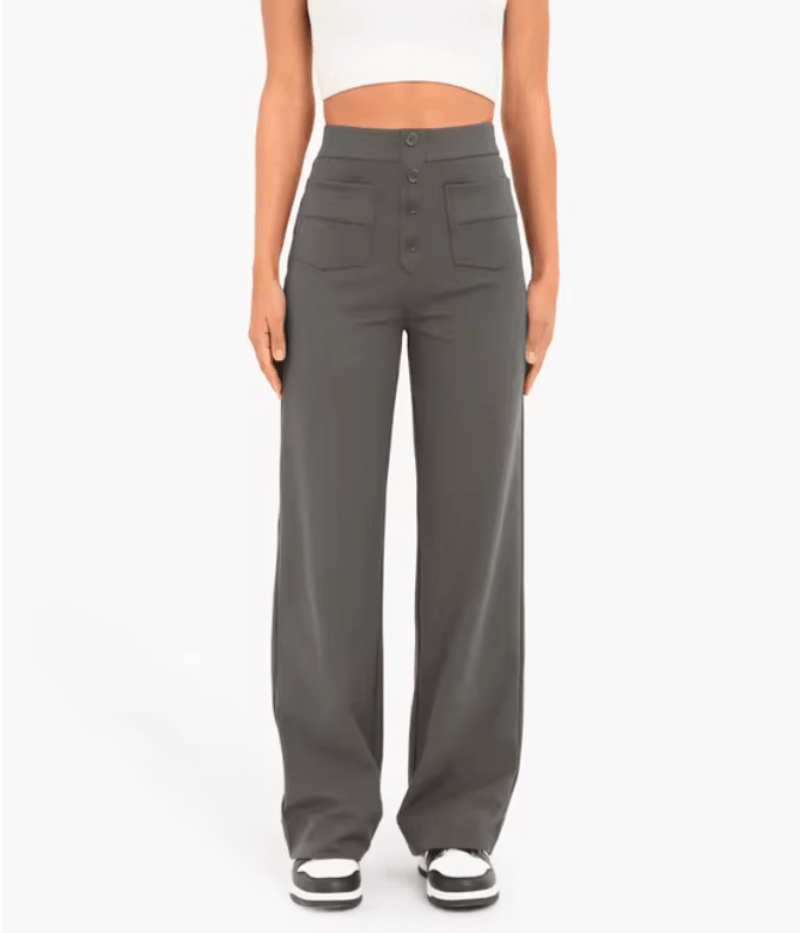 WW | Hoch Taillierte Damenhose Elastisch & Bequem Trendiges Design