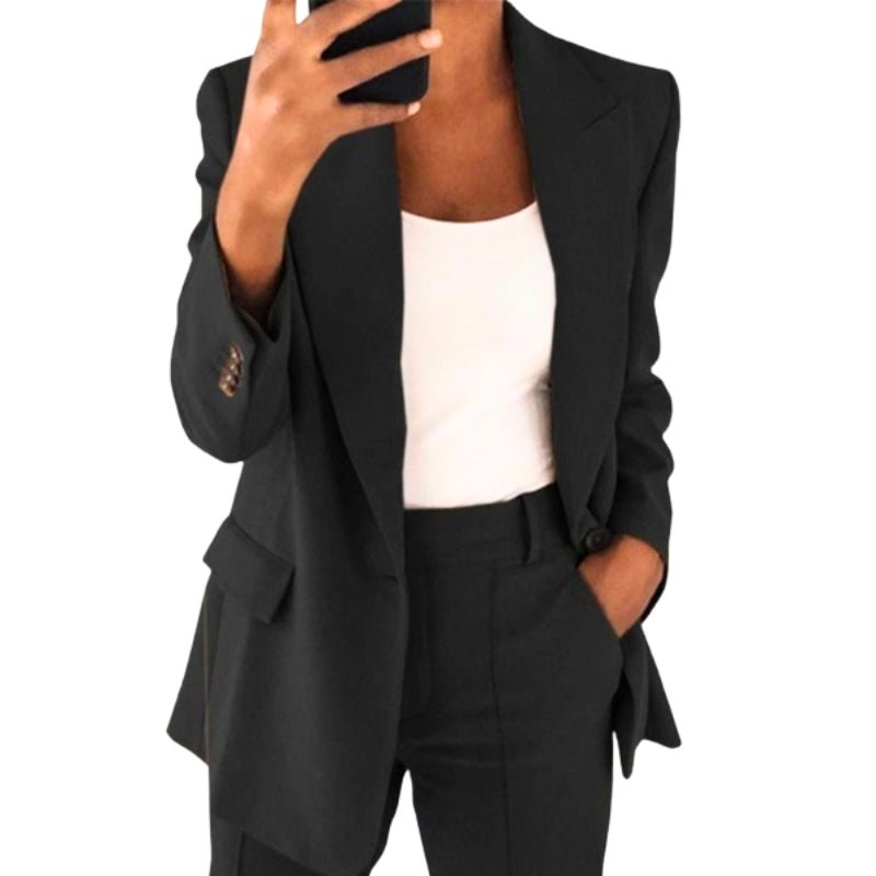 WW | Damen Kleidung Schicke Blazer Und Hosen Satz Damen Elegant & Lässig