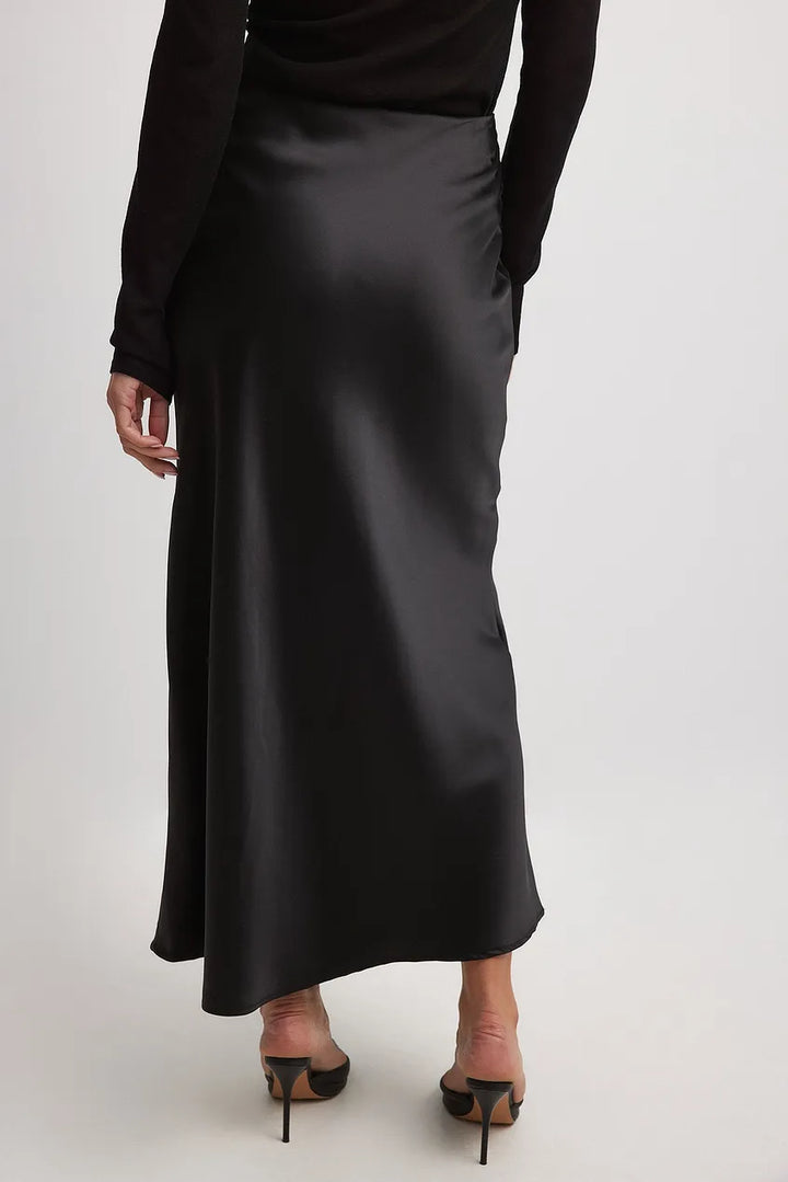 W&W Mode | Satinrock Mit Hoher Taille Anna