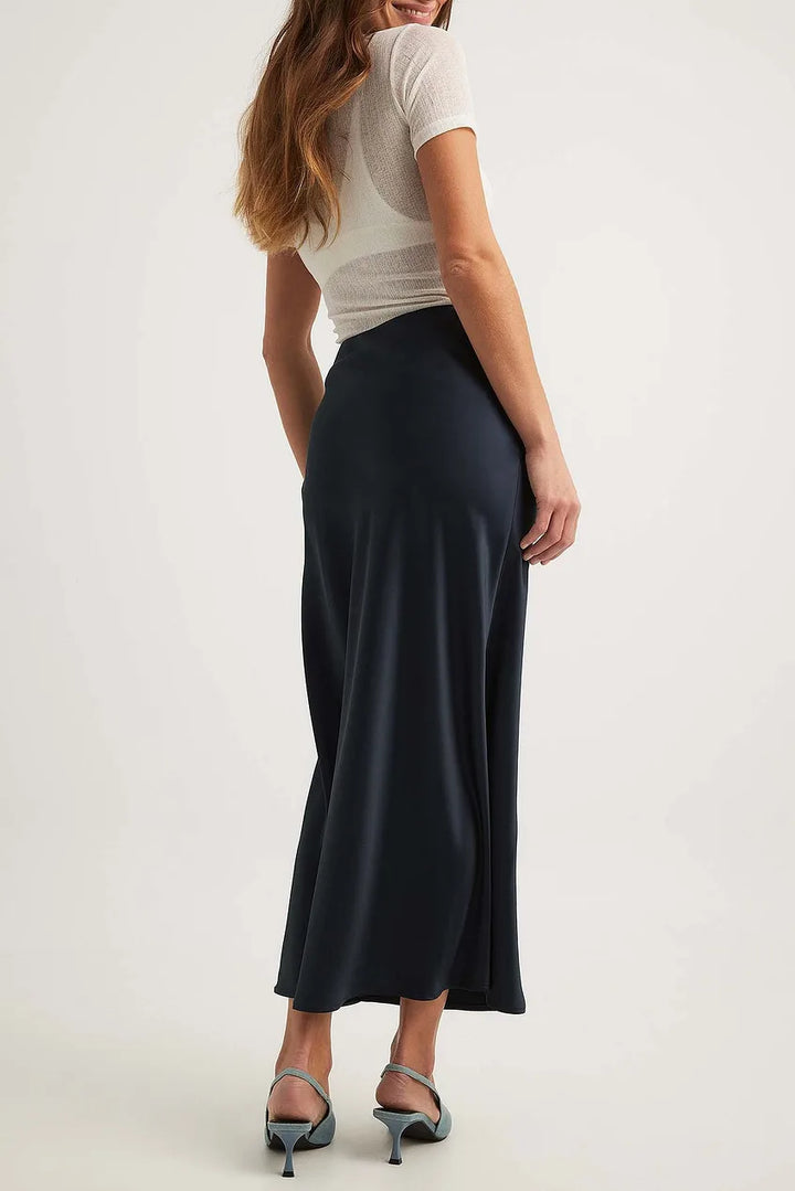 W&W Mode | Satinrock Mit Hoher Taille Anna