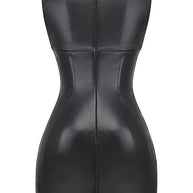 WW Mini-Lederkleid ohne Ärmel