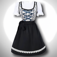 WW | Bequem Traditionelles Trachtenkleid Mit Schürze Und Bluse