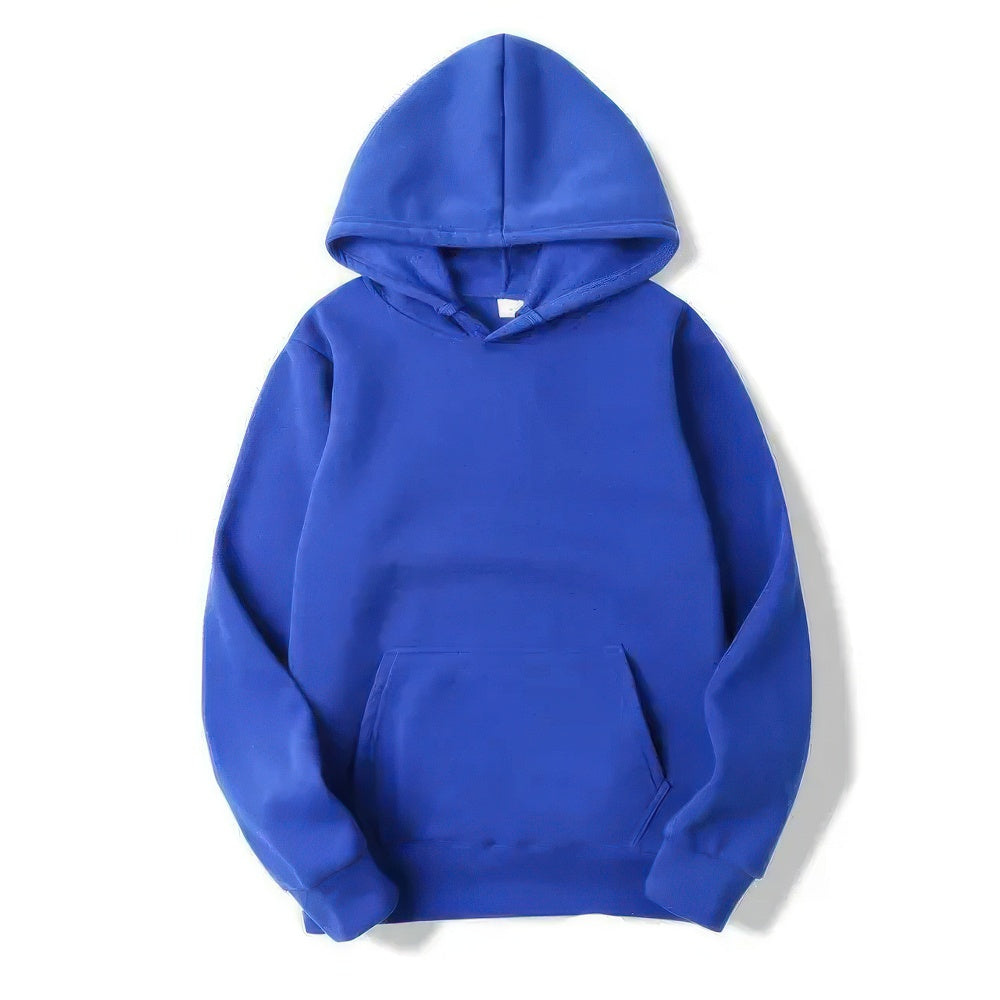 WW | Herren Blau Kapuzenpulli Übergröße Kapuzenpullover