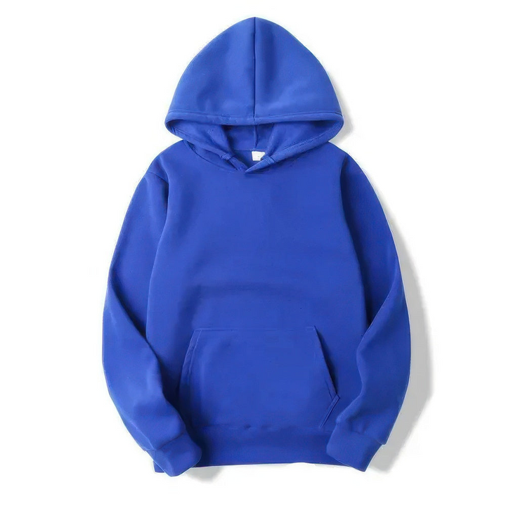 W&W Mode | Herren Blau Kapuzenpulli Übergröße Kapuzenpullover