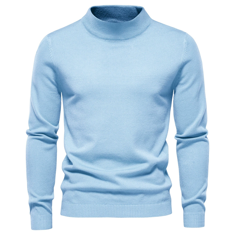 WW | Rollkragenpullover Herren Schwarz Strick Pullover