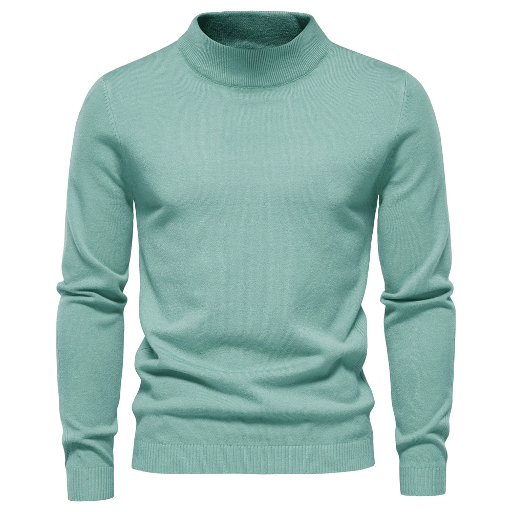 WW | Rollkragenpullover Herren Schwarz Strick Pullover