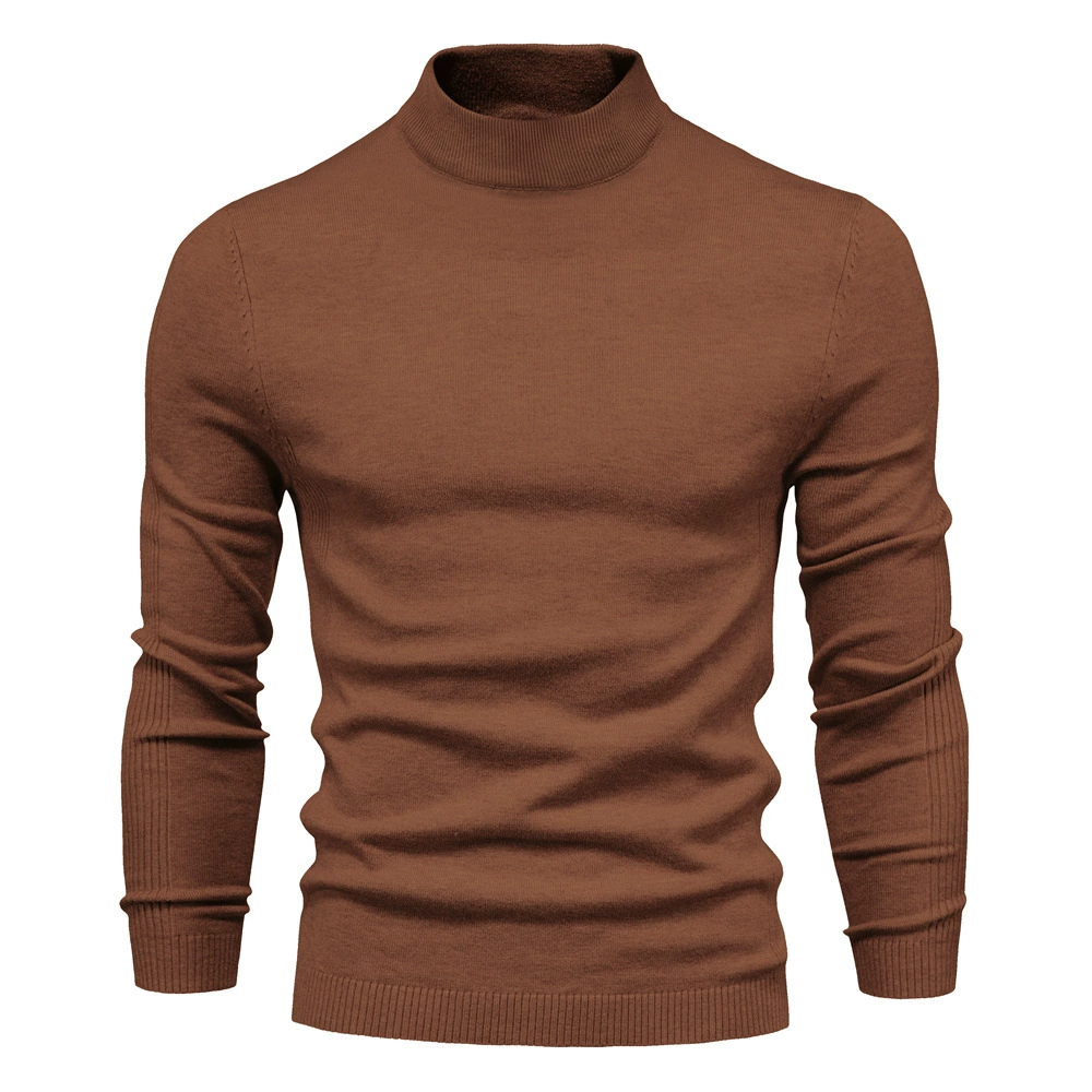 WW | Rollkragenpullover Herren Schwarz Strick Pullover