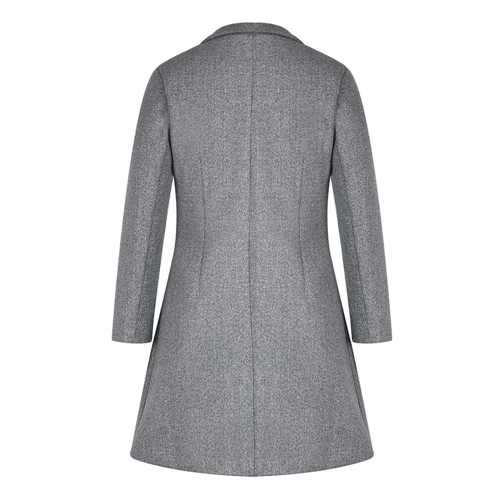 W&W Mode | Damen Schwarz Trenchcoat Übergangs Jacke