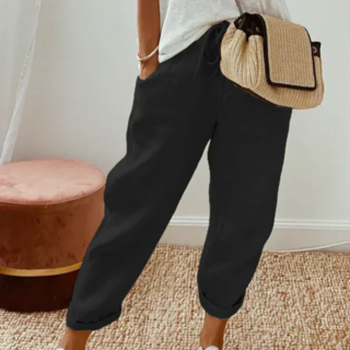 WW | Weite Sommerhose aus Leinen