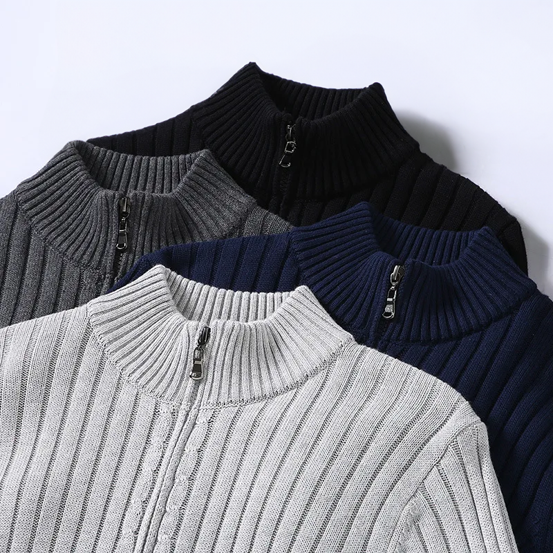 W&W Mode | Merino Zip Strickjacke Für Herren
