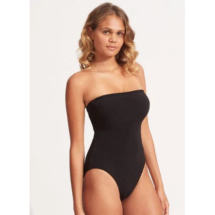 WW | Sea Dive Bandeau Bademode Schwarz
