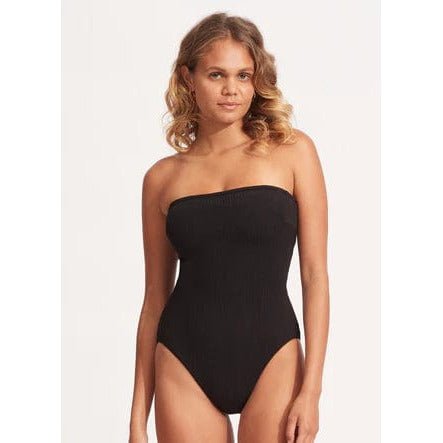 WW | Sea Dive Bandeau Bademode Schwarz