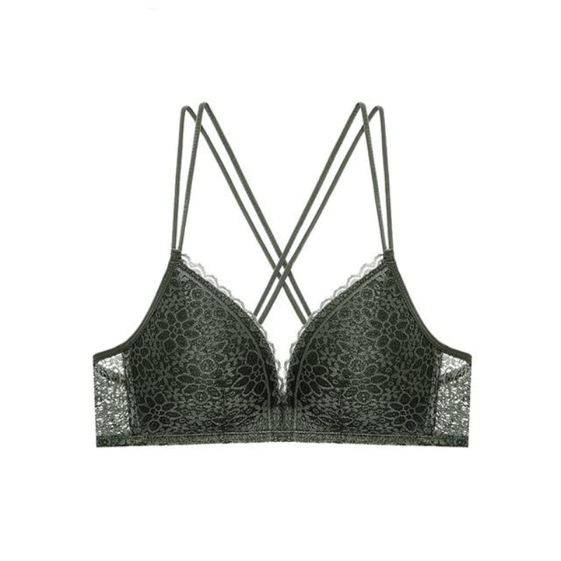 WW | Nahtloser Push up Spitzenblumen Bh Kabellose Verstellbare