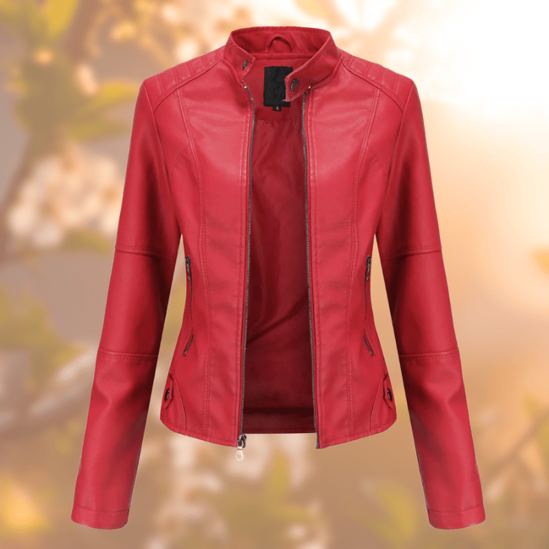 WW | Damen Lederjacke Einzigartiges Design & Bequeme Passform Damen Lederjacke