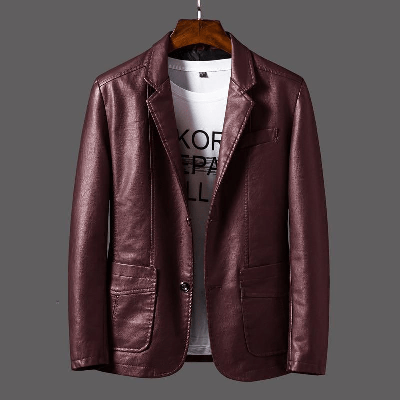 W&W Mode | Leder Blazer Herren Jacke