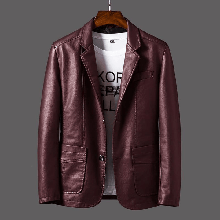 W&W Mode | Leder Blazer Herren Jacke