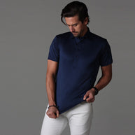 WW | Kleid-Polo mit Steifem Kragen