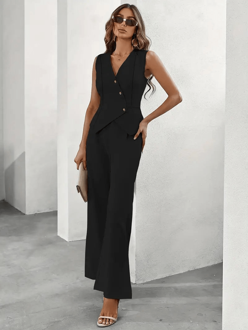 WW | Elegantes Jumpsuit Satz Für Jeden Anlass Damen Anzug