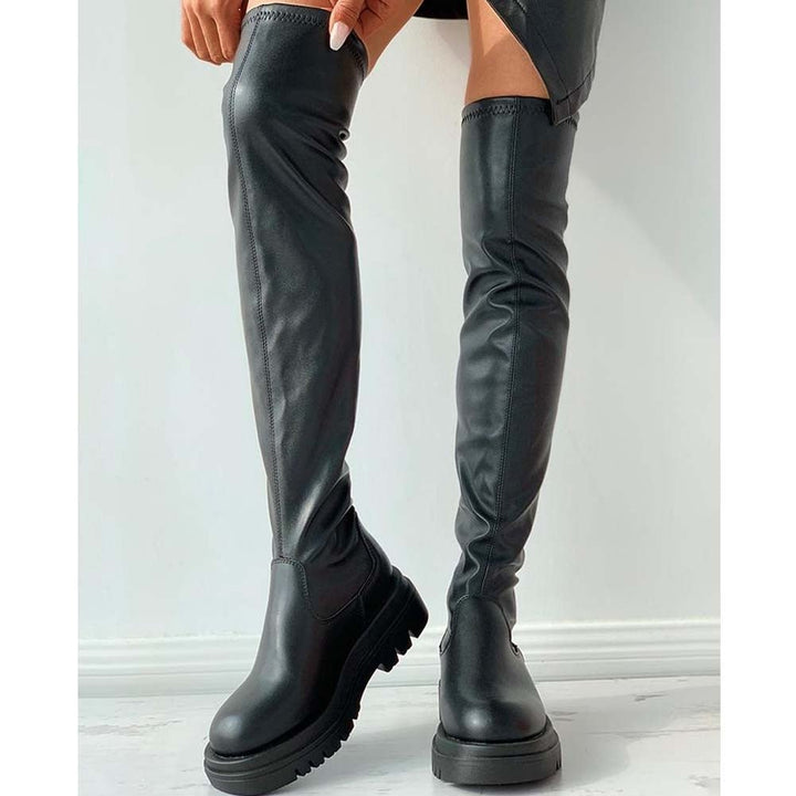 Serdia - Overknee-Lederstiefel für Frauen - FashionWOLF