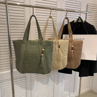 WW | Sommertasche aus Stroh mit lässigem Design