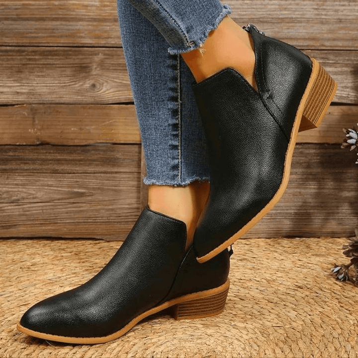 W&W Mode | Elegante Knöchelstiefel Damenstiefel
