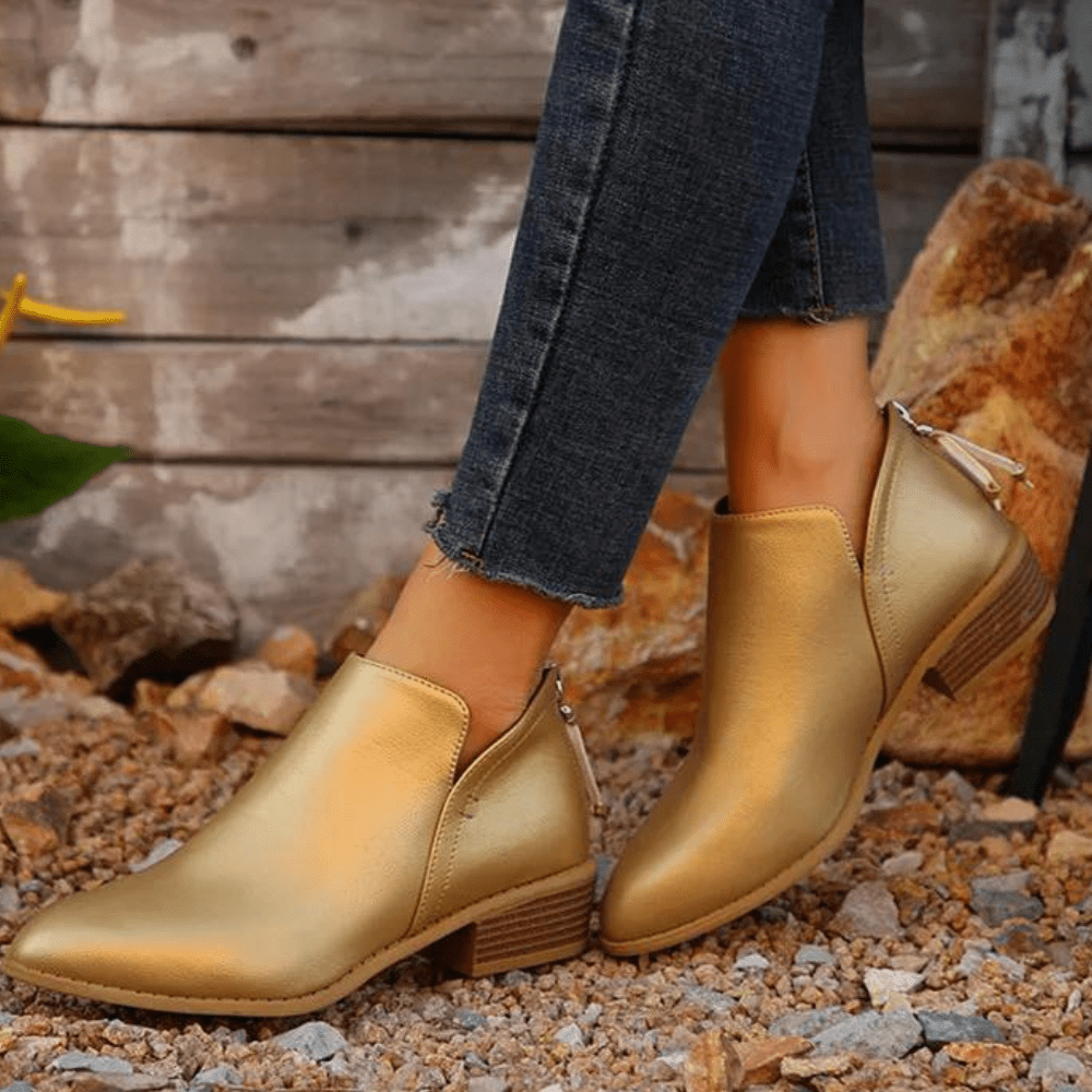 W&W Mode | Elegante Knöchelstiefel Damenstiefel
