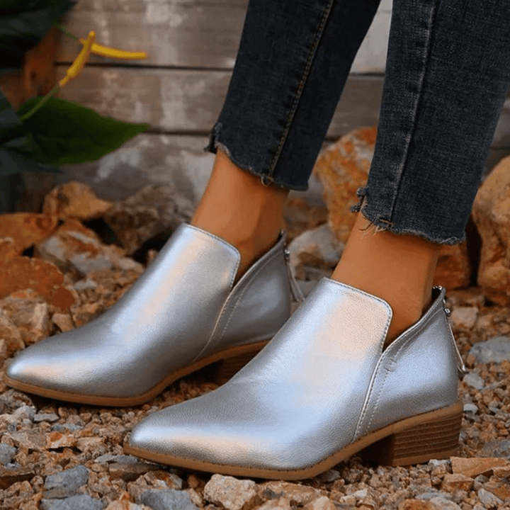 W&W Mode | Elegante Knöchelstiefel Damenstiefel