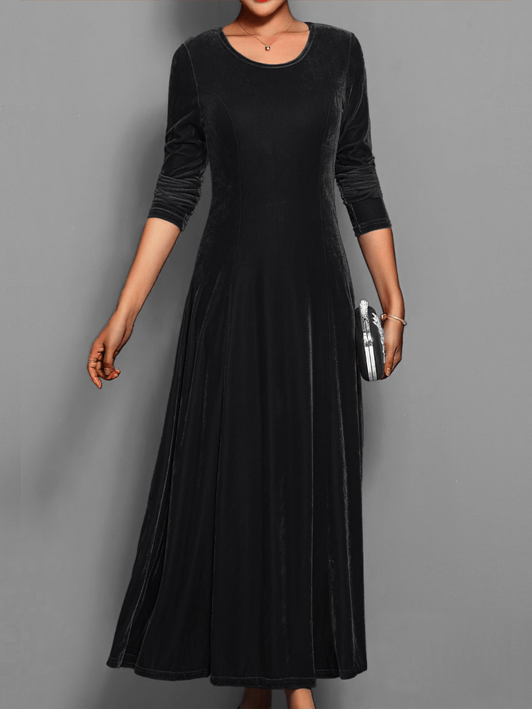 WW | Stilvolle Midi Kleid Formelles Damen Kleid