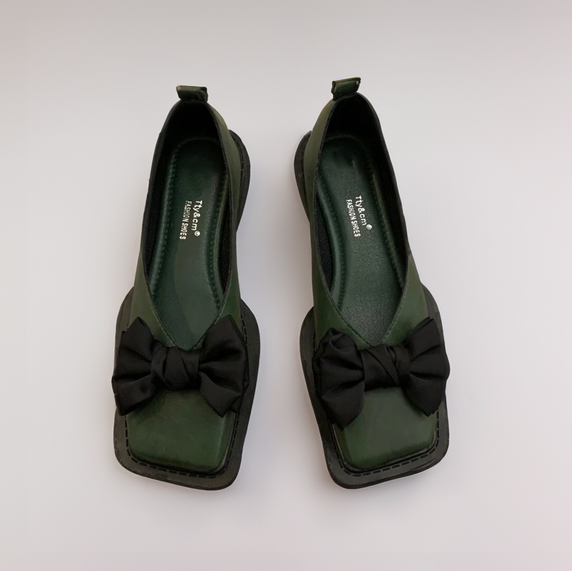 WW | Square Toe Flache Mokassins Frauen Mokassins