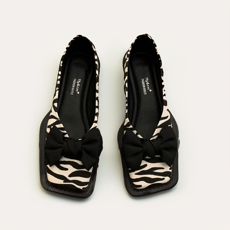 WW | Square Toe Flache Mokassins Frauen Mokassins