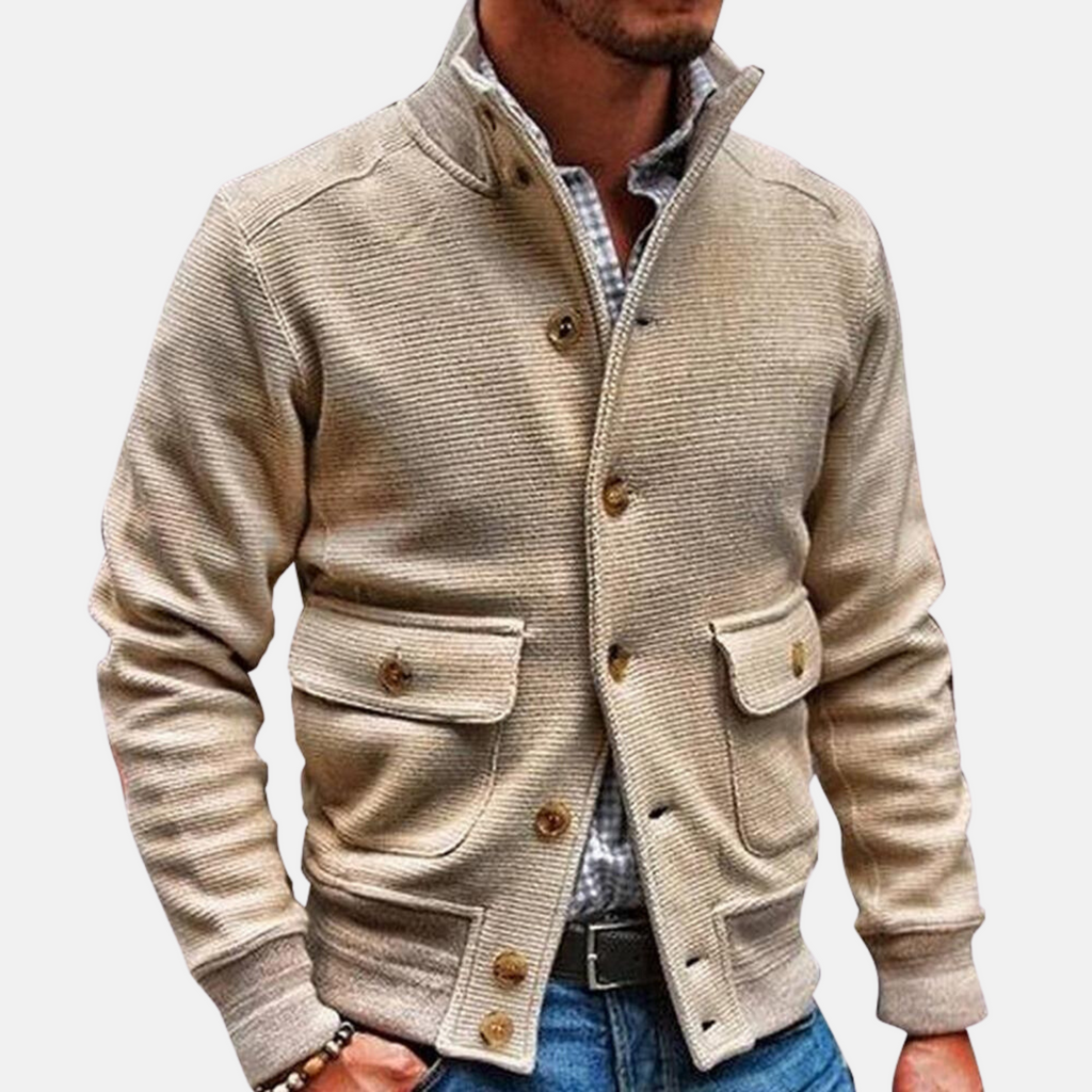 Modische Jacke mit hohem Kragen