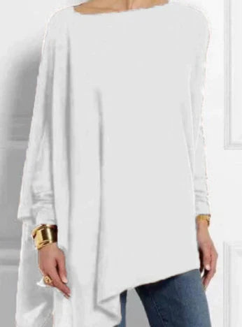 WW | Elegante Poncho Aus Kaschmirmix Mit Asymmetrischem Schnitt